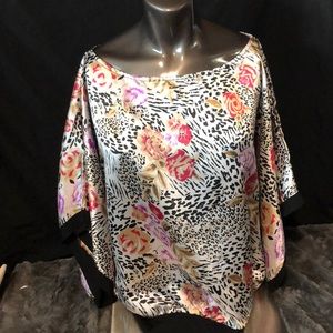 Silk rose blouse